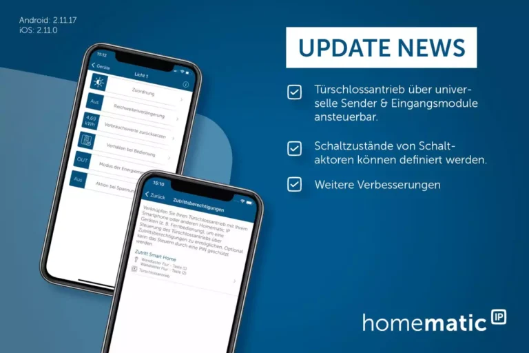 Homematic IP App Updates ausgerollt