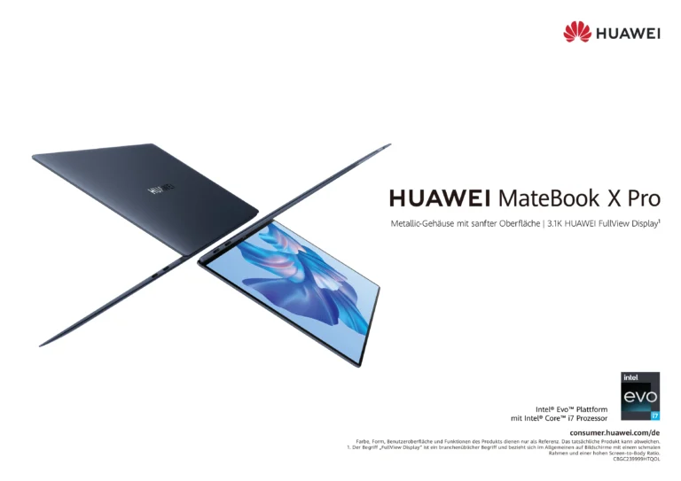 Das neue HUAWEI MateBook X Pro 2023: Eine Fusion aus Ästhetik und Leistung